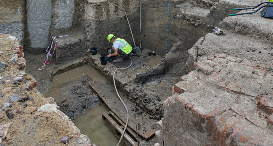 Archeologický výzkum v místě stavby Janáčkova kulturního centra